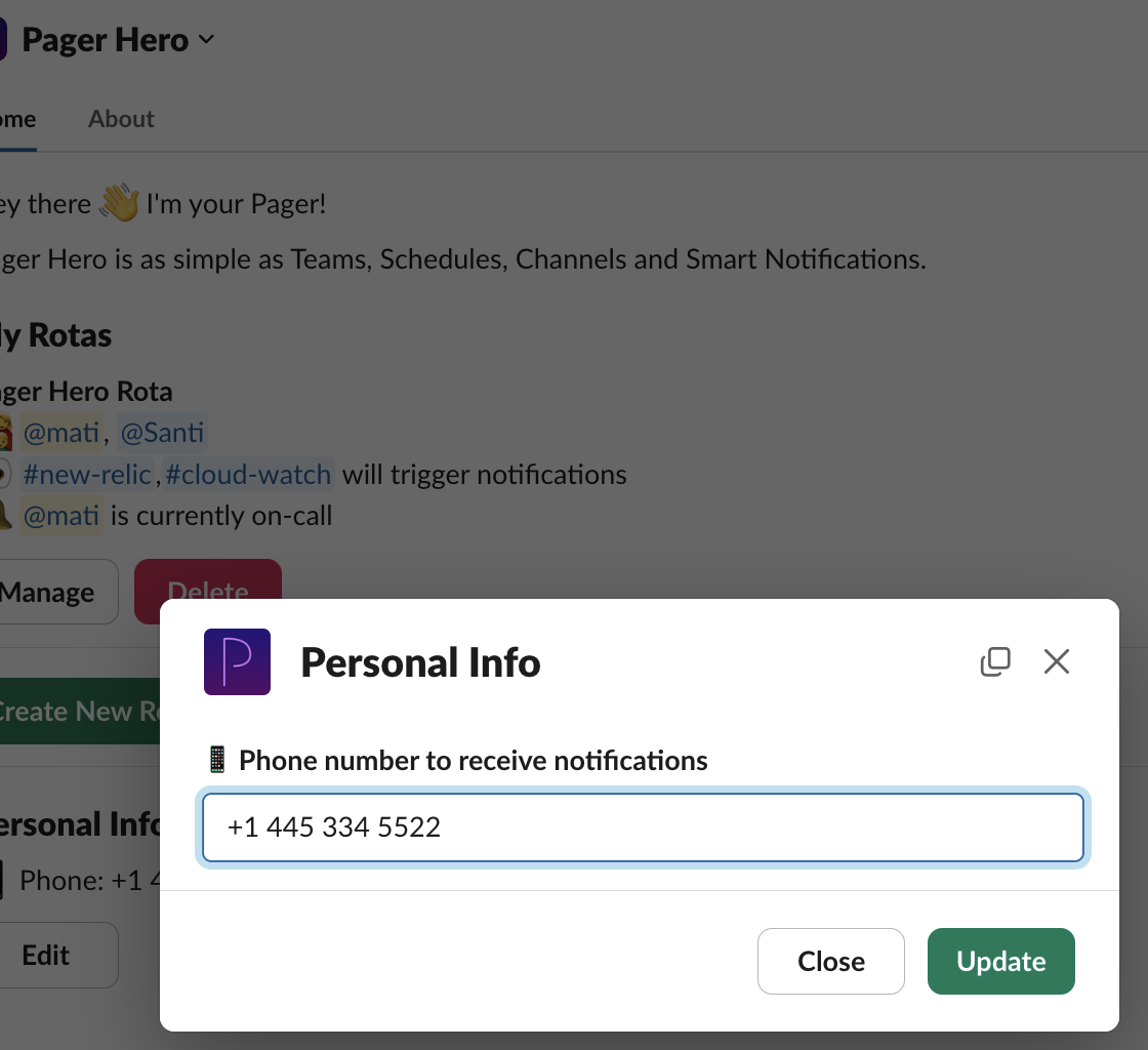 Enter your phone number, and Pager Hero will call you!